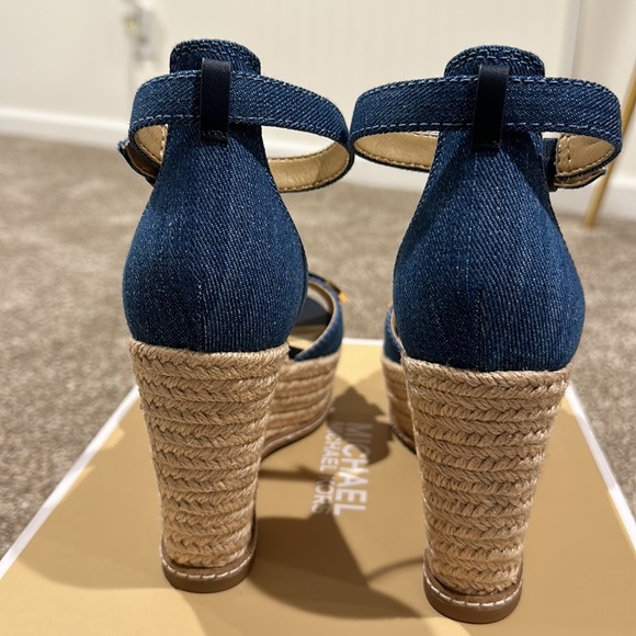 Michael Kors Denim Ripley Wedge - Picture 3 of 5